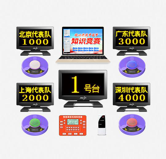 550TVH高檔款無線光速記分搶答器